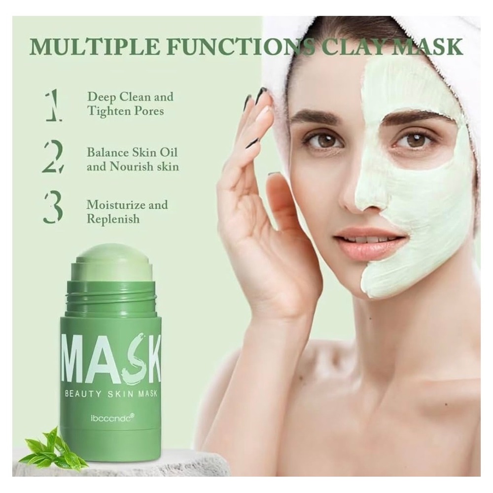 NEW Green Tea Deep Cleanse Mask for Face Blackhead Remover‎ Face Mask - Picture 4 of 10